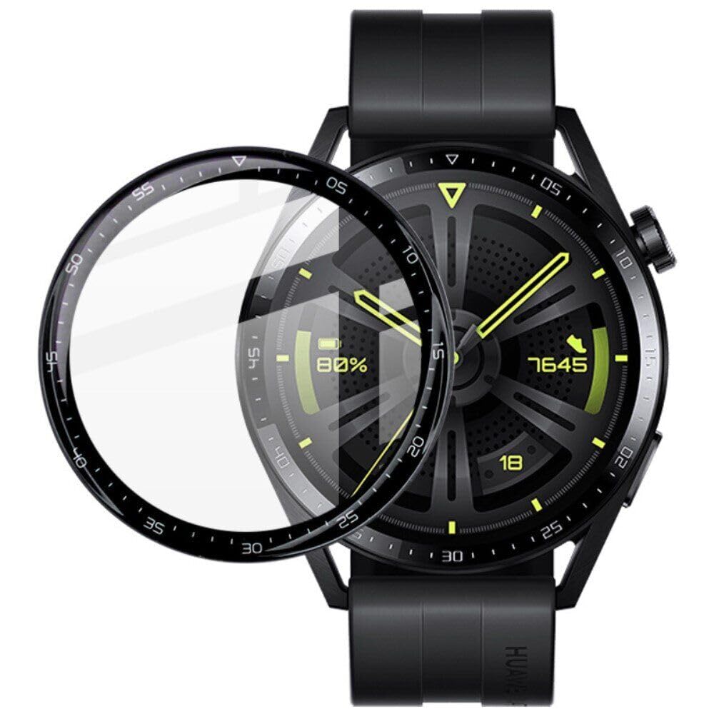 Coko Screen Protector Guard Film for Huawei Watch GT 3 46mm, Full Coverage with Easy Installation Kit (Black)- Not Glass (B0CQKC19SM) Amazon Price History, Amazon Price Tracker