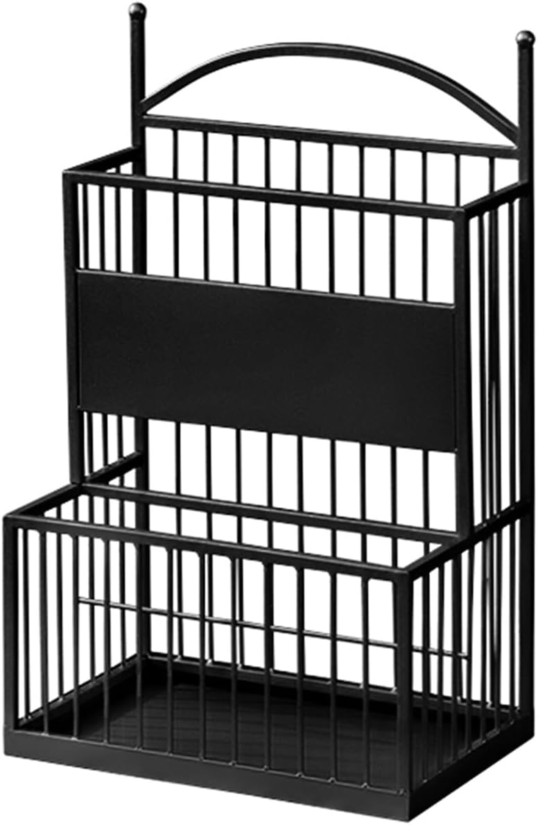 Freestanding Umbrella Stand, Multi-Purpose Mesh Storage for Canes & Walking Sticks, Holds 15-30 Umbrellas, No Assembly Required for Home Office Hotel
