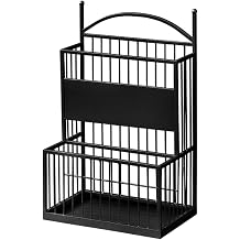 Multi-Purpose Mesh Storage, Umbrella Stand Freestanding, Canes Walking Sticks Holder, Stored 15-30 Umbrellas, No Assembly Required for Home Office HotelBlack,68x48x26cm