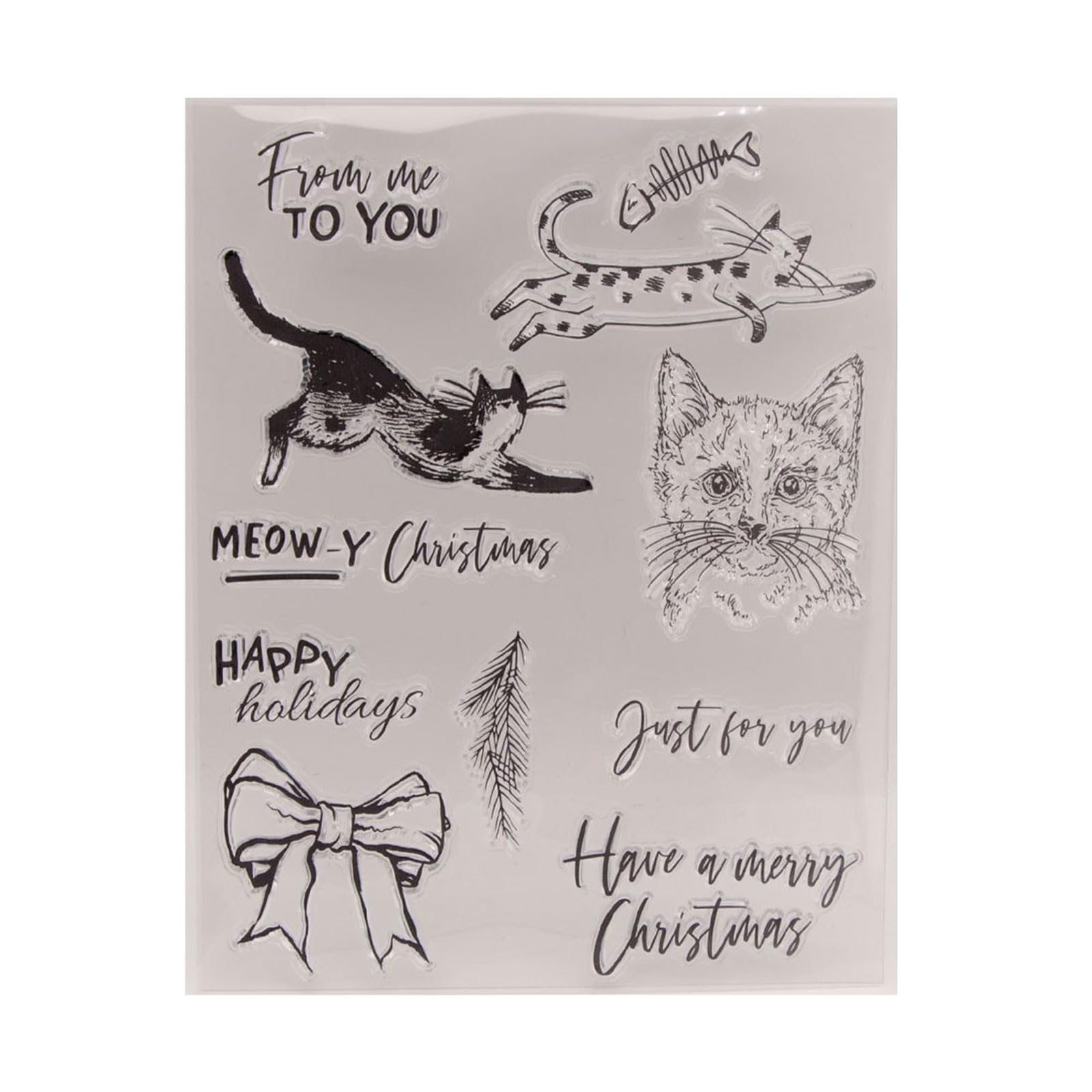 Silicone Seal Stamp Christmas Clear Stamps Scrapbooking Card Making Embossing Photo Journal Album Decorative Clear Stamps