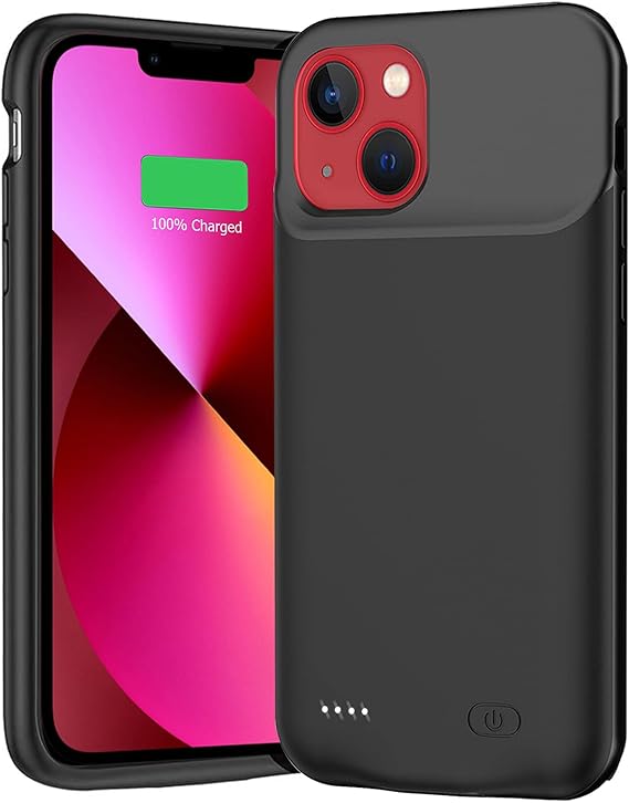 MAXBEAR Battery Case for iPhone 13 Mini, 6500mAh Slim