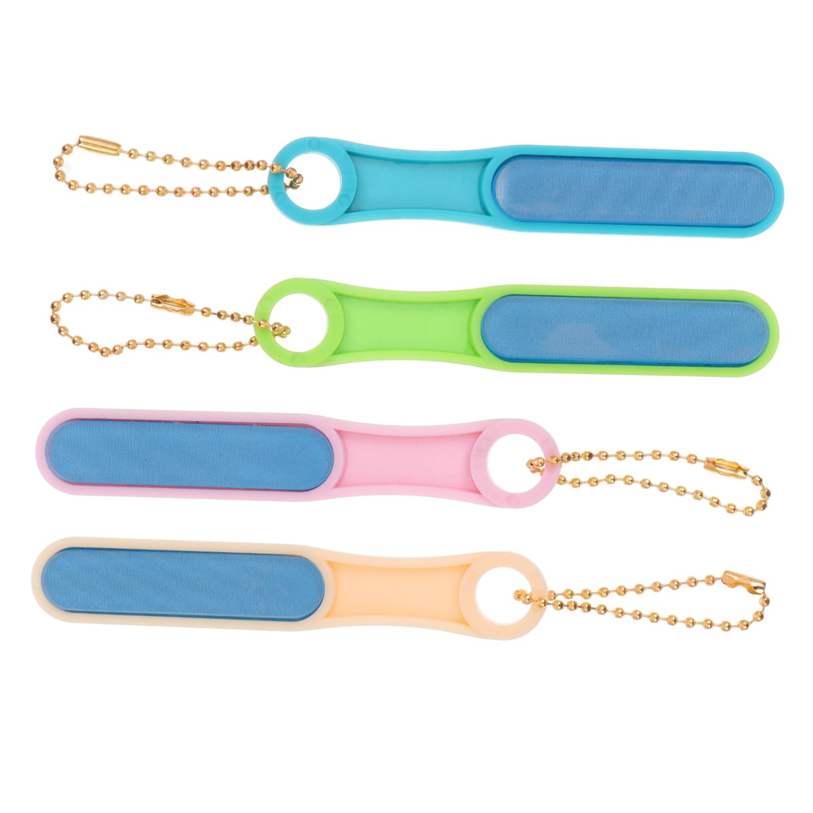 SHERCHPRY 4Pcs Assorted Color Nano Glass Nail Files Creative Polishing Manicure Tools for Home and Professional Use Easy to Use Nail Rubbing Tools Present for Nail Art Lovers