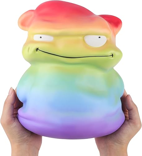 Miniatura 4 de Anboor Juguete gigante de monstruo arcoíris de 9.9 pulgadas, juguete Kawaii Gaint suave animal de levantamiento lento y perfumado, juguete para