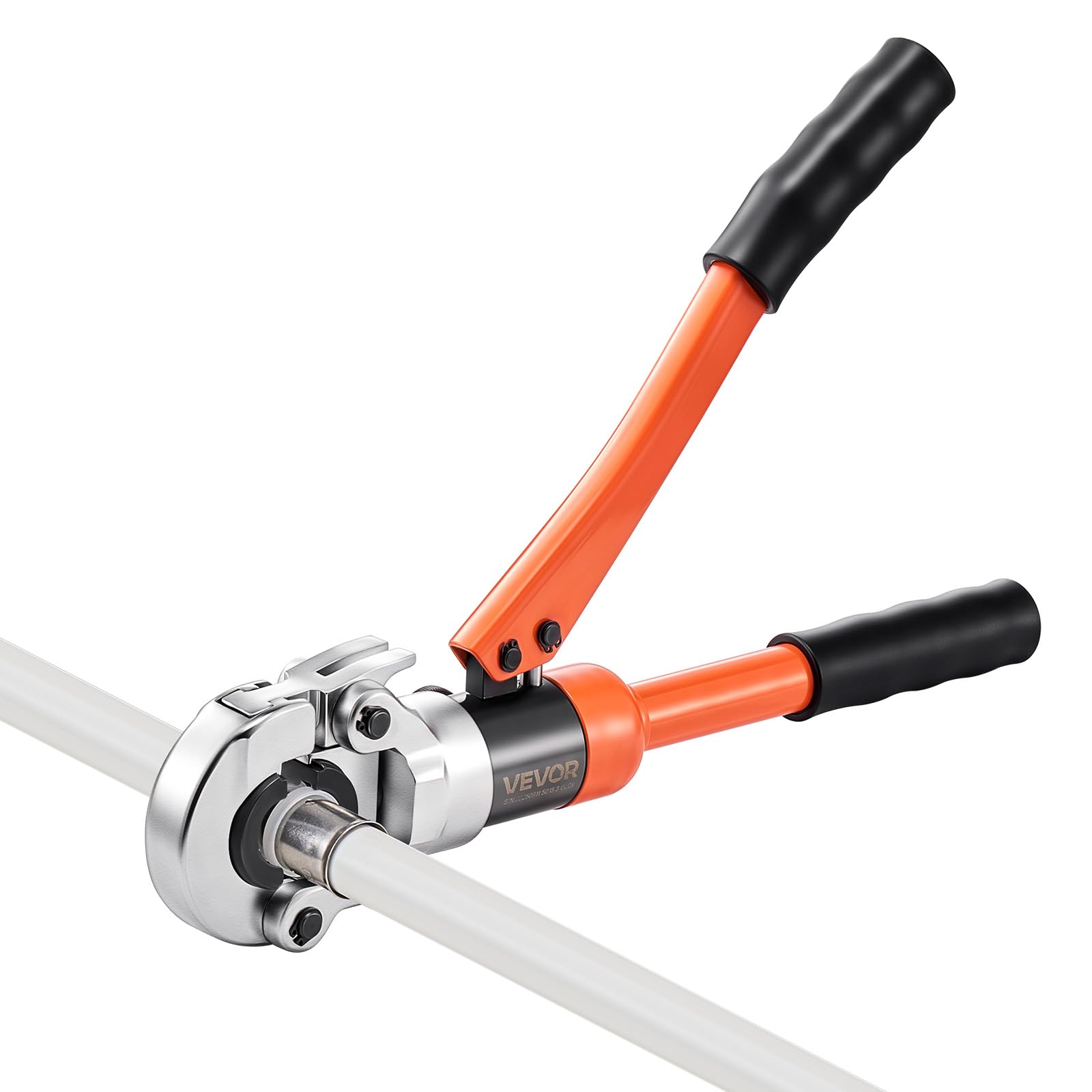 VEVOR Hydrauliczne narzędzie do zaciskania rur, zaciskacz do rur PEX i aluminiowo-plastikowych ze szczękami TH16 TH20 TH26 TH32 i futerałem do przenoszenia, zestaw narzędzi do zaciskania do napraw i