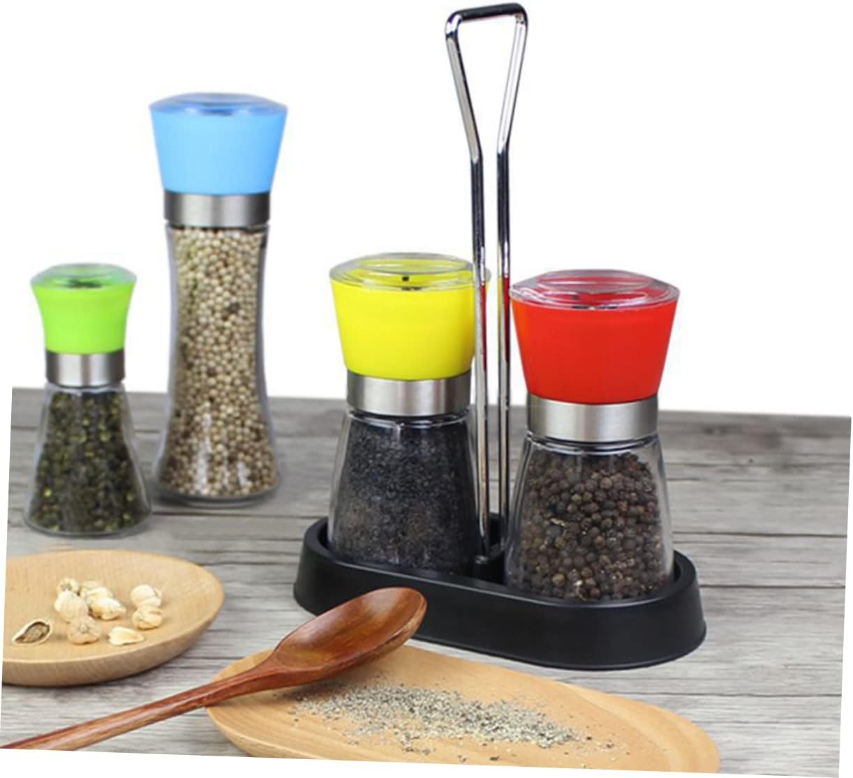 Cabilock 3pcs Spice Rack Tray Seasoning Bottle Organizer Spice Stand Cabinet Organizer Easy to Find and Organized Pantry