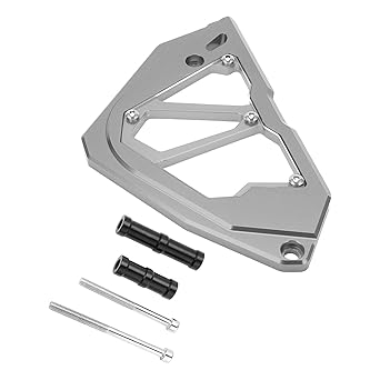 Front Sprocket Cover, Engine Chain Guard Waterproof Colorfast Wear Resistant High Strength Replacement for Z250 Z300 Ninja 250 300 2013-2017 for Repair(titanium)