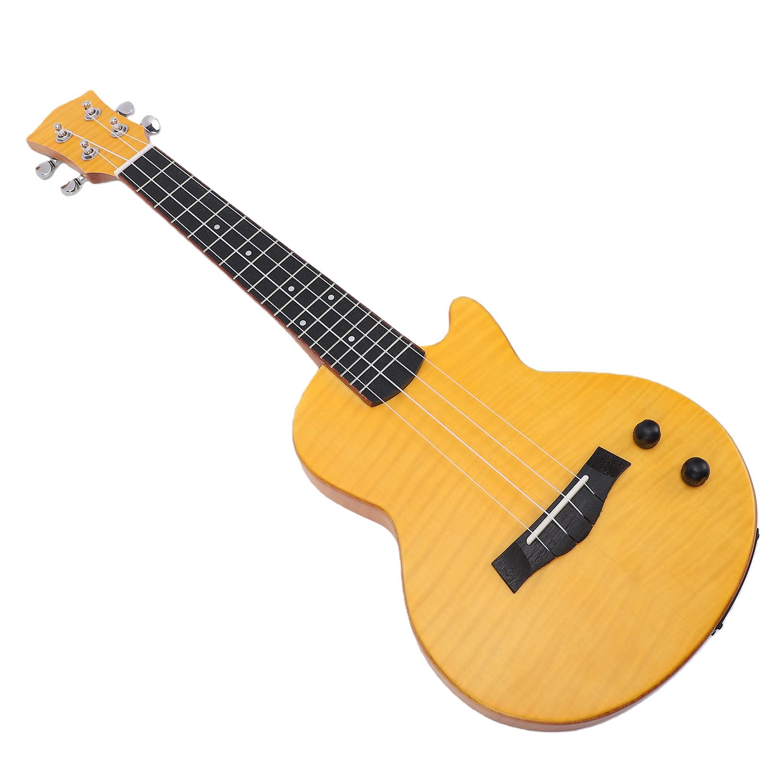 Keenso Ukulele Elettrico, Ukulele Bluetooth da 23 Pollici con Struttura in Legno di Okoume Ebano e Fibra di Carbonio, Batteria Incorporata da 600 MAh, Strumento Portatile in Legno per Adulti