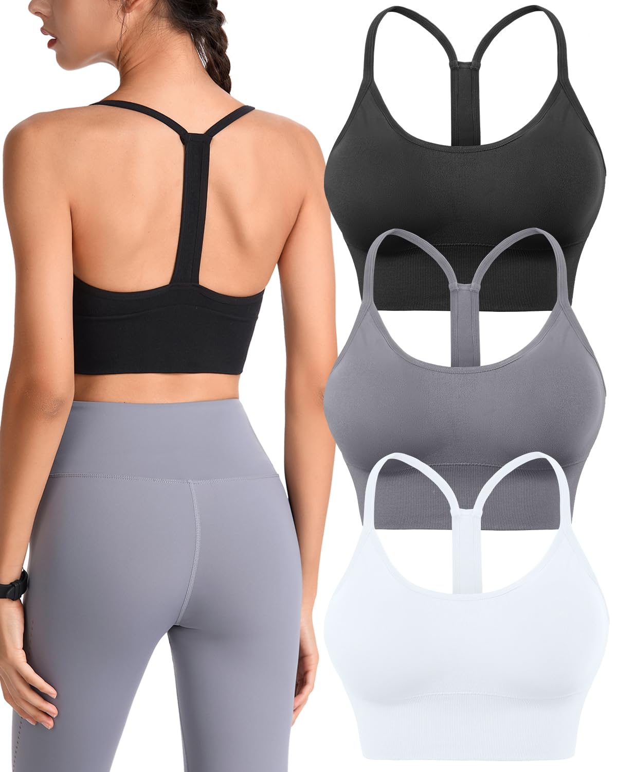 Evercute Damen Padded Workout (2er Pack)