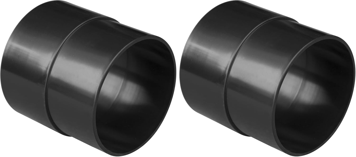 POWERTEC 70125 4-Inch Pipe Hose Adapter - ABS Plastic Quick Coupler for Workshop Dust Collection Fittings (Pack of 2)