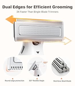 Trimcoo Mini Bikini Trimmer for Women - Intimate Pubic Hair Removal, Electric Body Groomer, Small Portable Wet/Dry Shaver, Magnetic Blade, USB-C Rechargeable with Travel Case, Easy to Clean (White)