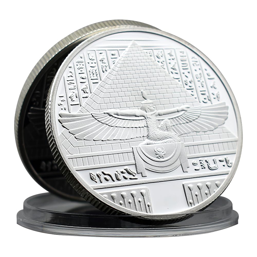 Dea Iside Moneta Commemorativa Metallo Antico Mistero Egiziano Tutankhamon Sfida Collezione Monete