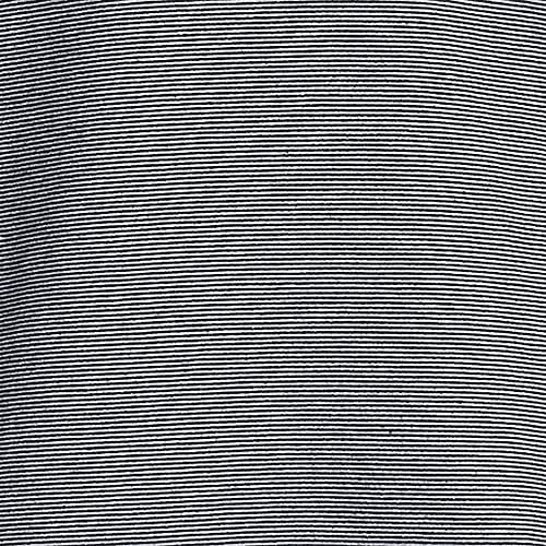 Lands' End Womens Long Sleeve Curved Hem Moisture Wicking Tunic Black Pinstripe Petite Medium #TOP2