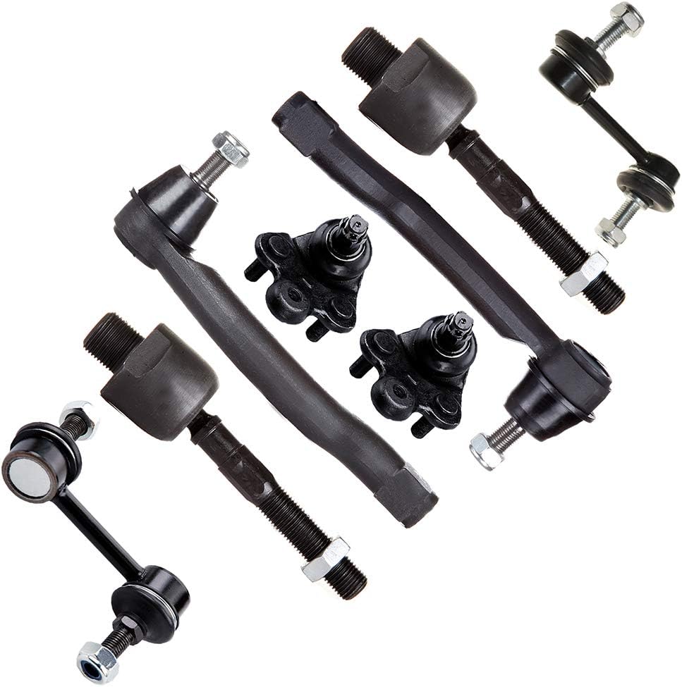 SCITOO 8-PC SET Front Suspension Sway Bar Link Kit - Fit For Honda For Accord Front Sway Bar End Link Inner Tie Rod End Outer Tie Rod End Lower Ball Joint