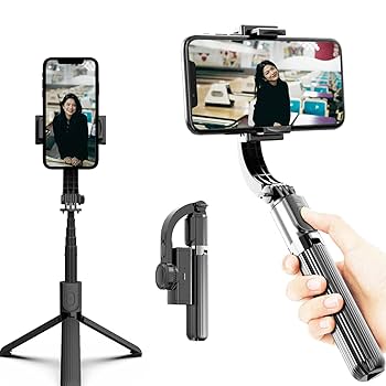 Amazon | スマホ ジンバル 自撮り棒 三脚 セルカ棒 無線
