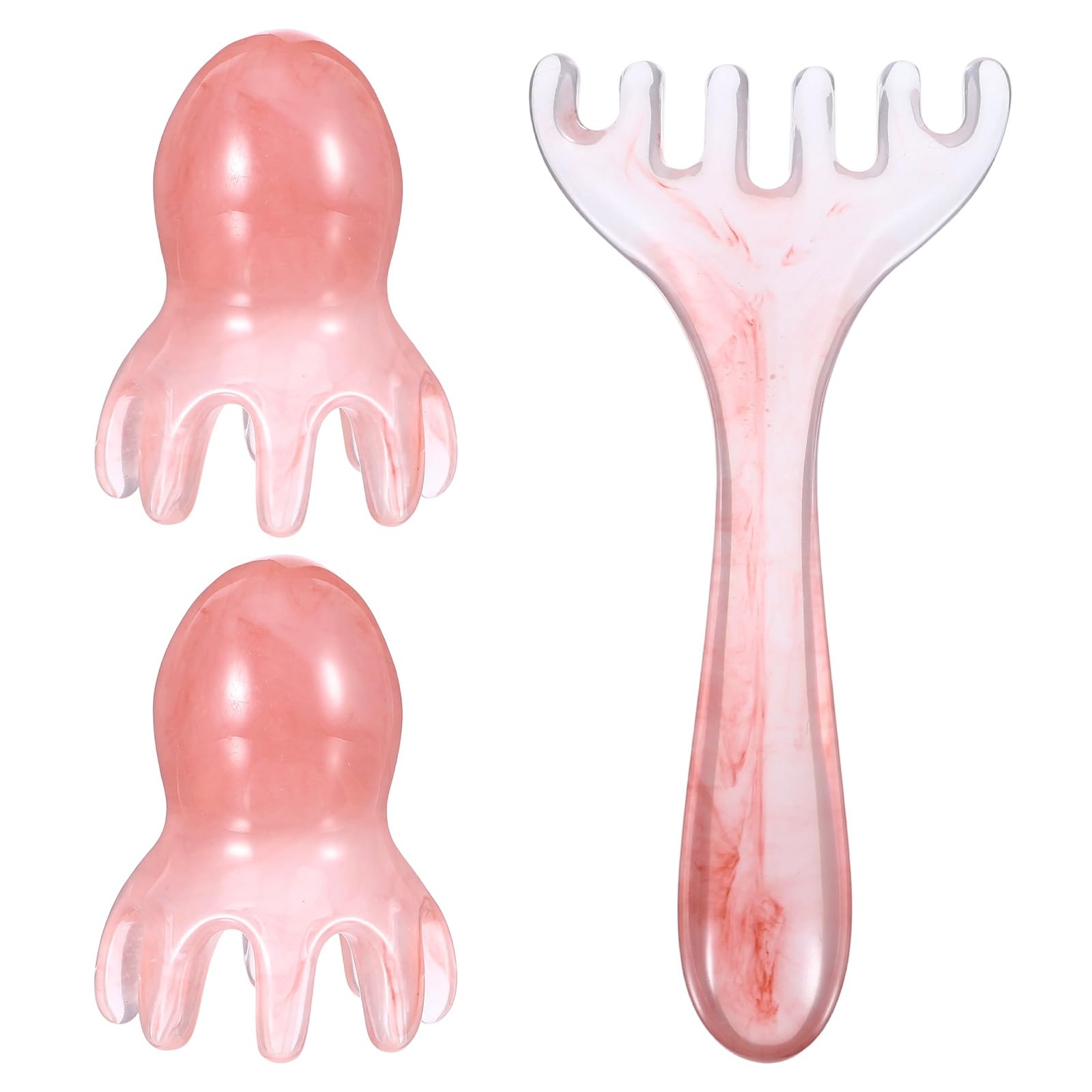 Photo 1 of ** only comes with the comb **
ElevateTech Head Massager Tool Scalp Comb, 2 Pcs Head Massager Comb and 1 Pcs Six Claw Manual Hair Scalp Massagers Gua Sha Tool Resin Hair SPA Acupressure Tools for Mother‘ Day Birthday Gifts