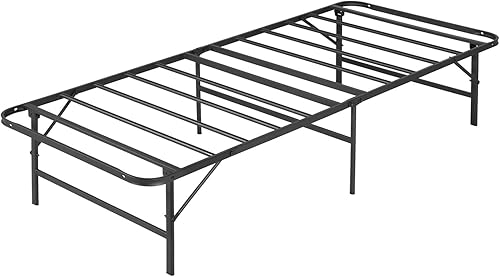 Miniatura 11 de VECELO Base de cama plegable de metal de 14 pulgadas de alto, no requiere herramientas, base de colchón de plataforma soporta hasta 660 libras,