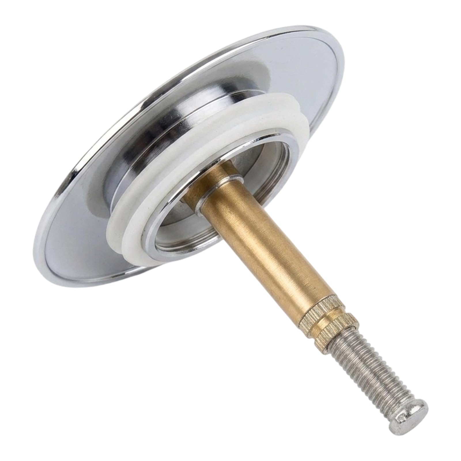 Pop Up Bath Plug for UK Drains, Pop Up Bath Plug with 72mm Adjustable Size, Anti-Leak & No Tools, Bath Plugs UK Replacement for Home or Travel, Also a Multipurpose Universal Bath