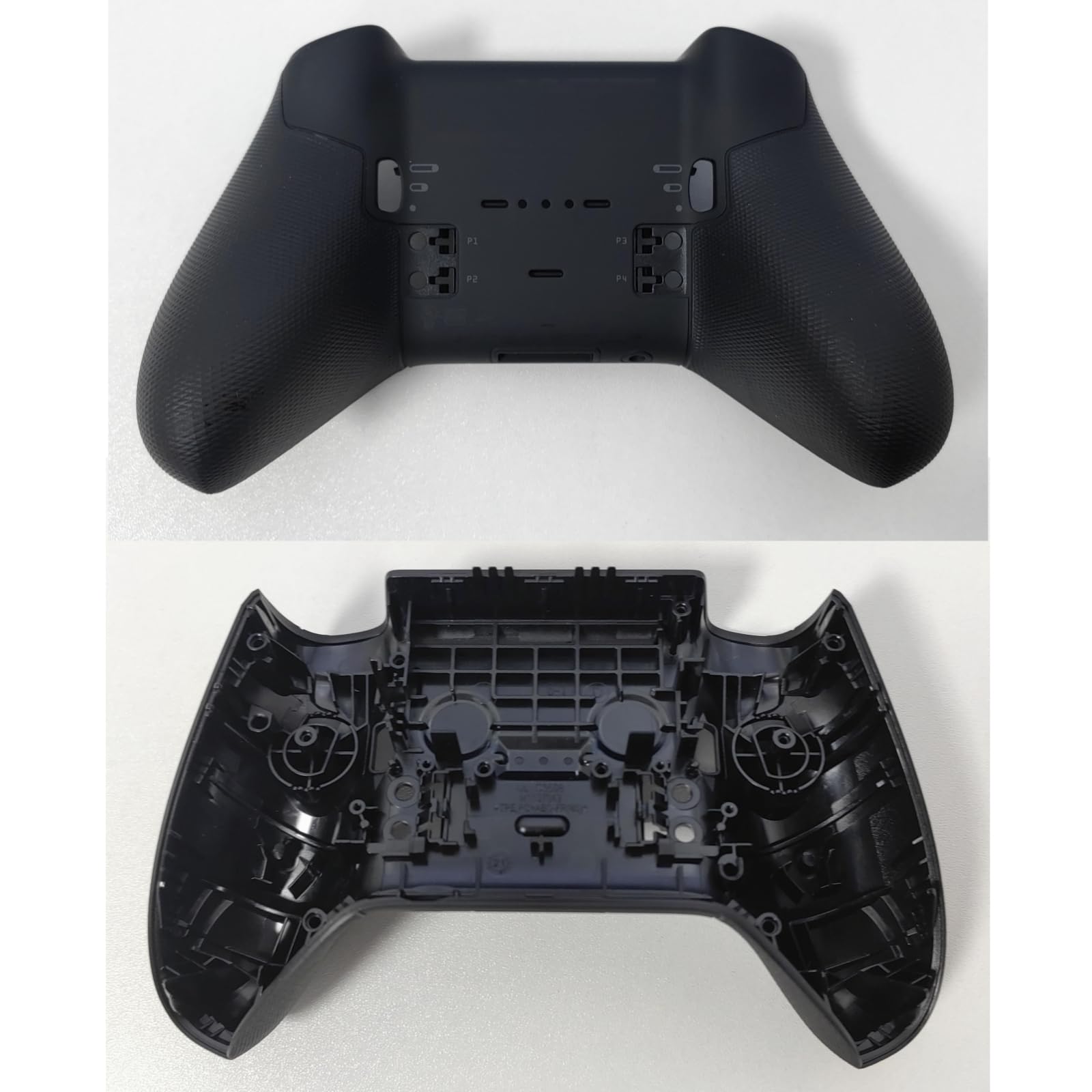 Coque du Boîtier de Remplacement pour Xbox Manette sans Fil Elite Series 2, Coquille Avant + Coque de Inférieure Accessoires, Noir, avec Outils de Tournevis