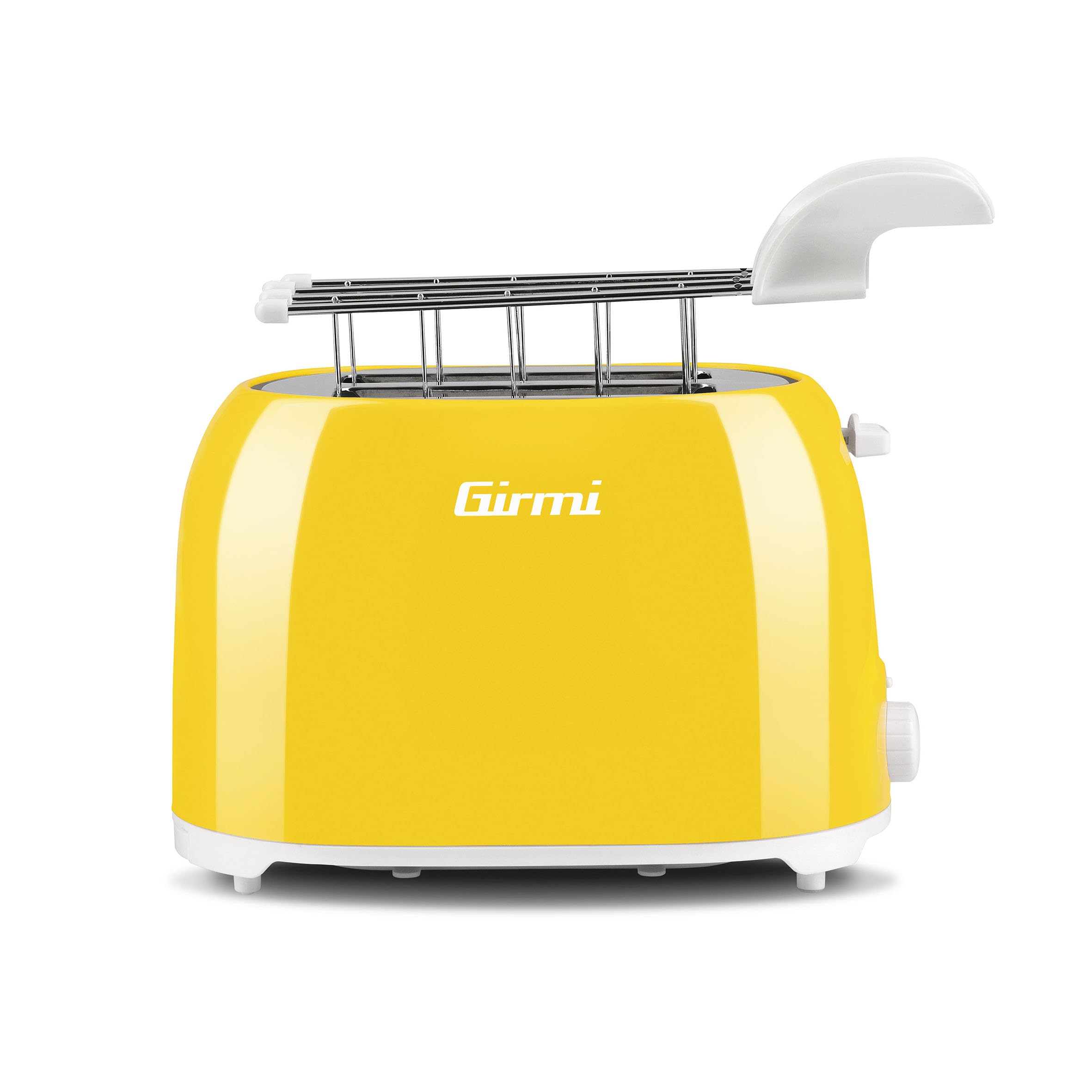 Girmi TP10 Toaster, 750 W, Stainless Steel Tongs, 7 Cooking Levels, Crumb Catcher, Automatic Shut-Off, Yellow-image-34