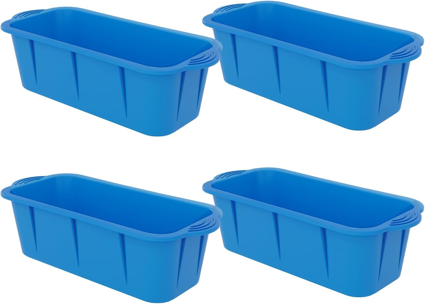 Extra Large Ice Cube Molds 4Pack 12LB Ice Cube Molds for Ice Bath, Reusable Ice Cube Trays for Freezer, Giant Ice Cube Molds for Home Ice Baths