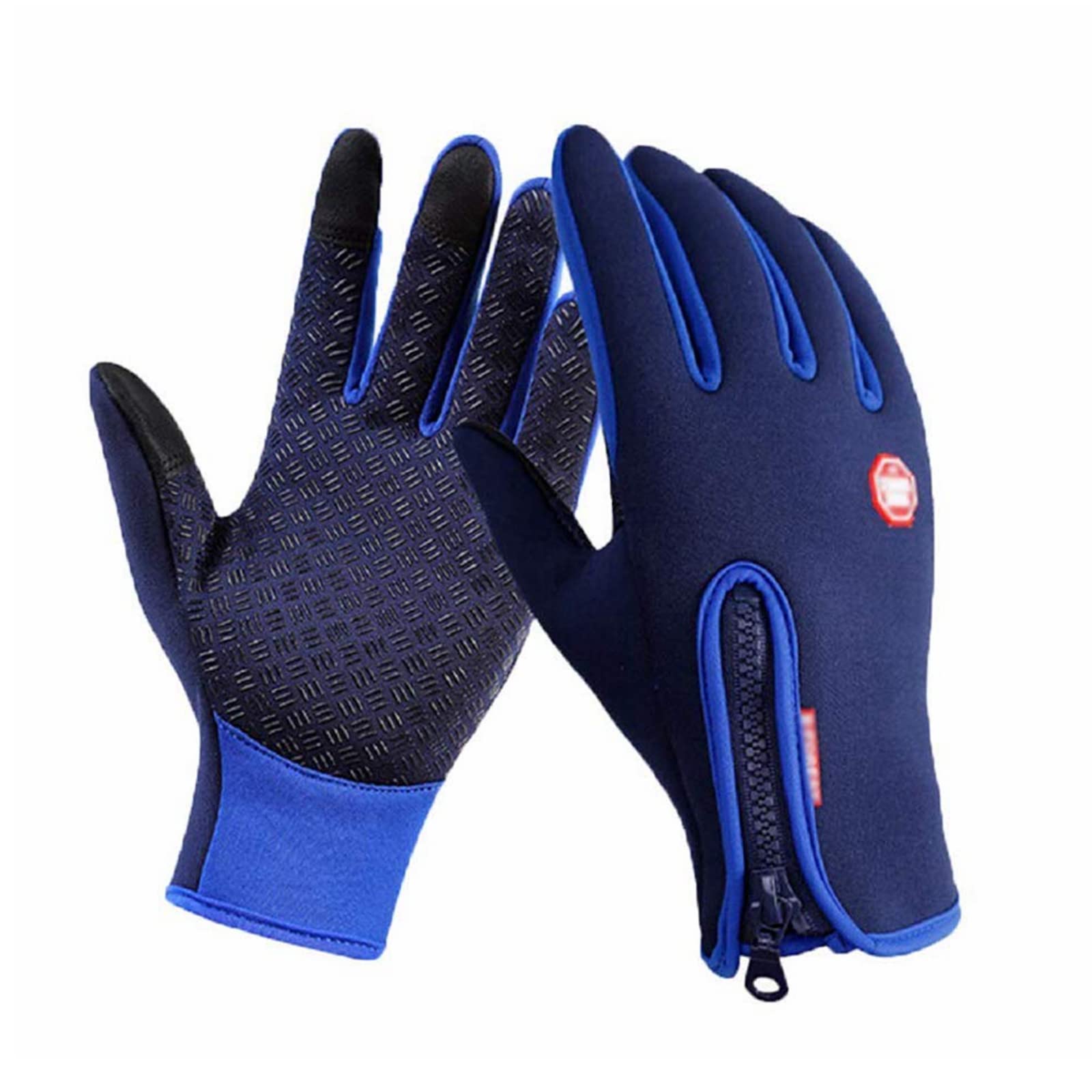 super warme handschuhe Winter Touchscreen-Handschuhe für Erwachsene Unisex Thermo- Handschuhe Wasserdicht Outdoor Sport Winddichte Handschuhe rutschfest mit Reißverschluss (L, Blau) Fashion 2025-09-29 Kapazität:Single KTM Veneto Light Disc