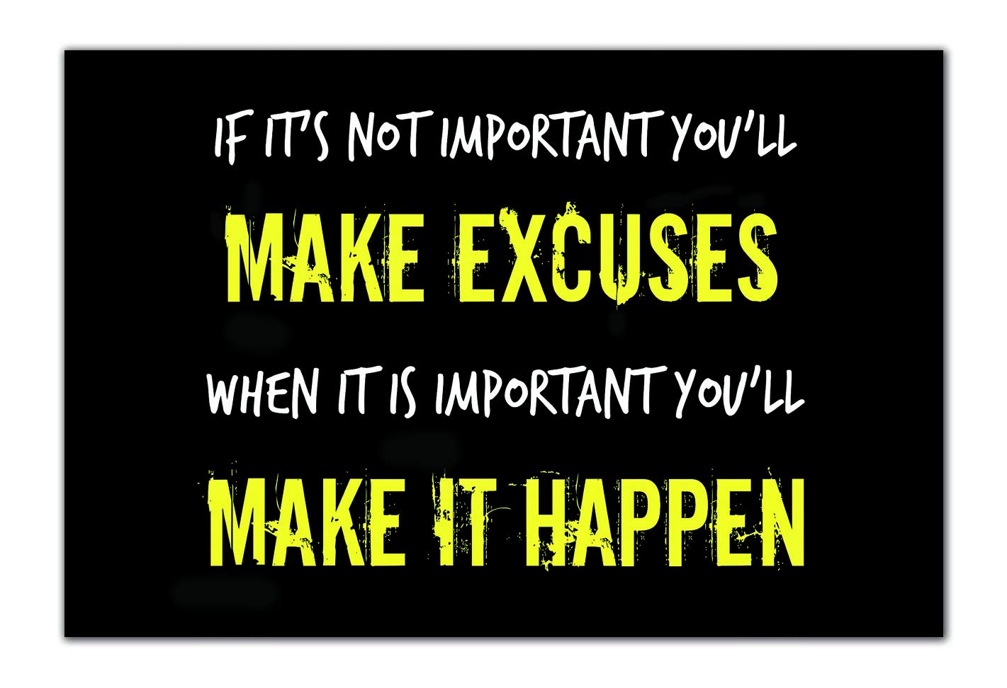 Namaste Home Laminated Paper Poster - Motivational Gym Poster - Workout & Exercise Poster (Laminated Paper,Small Size 18X12 Inches, Multicolour)