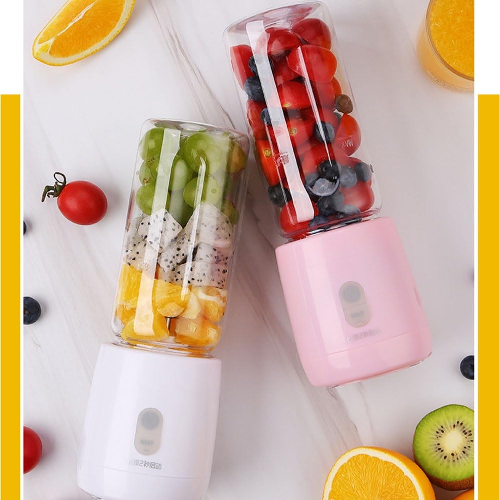 Mini Mezclador De Smoothies Portátil Fabricante De Batidos Blender Con 6 Cuchillas De Acero Inoxidable 18000 Rpm Con Botellas De Tritan Sin BPA De 300 Ml Para Batidos Leche, Hielo, Frutas Y Verduras (