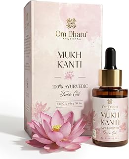 Omdhatu Mukh Kanti Glow Face Oil | Hydrates Skin | Anti-Aging | Reduces Pigmentation | Treats Acne &amp; Moles | Evens Skin To...