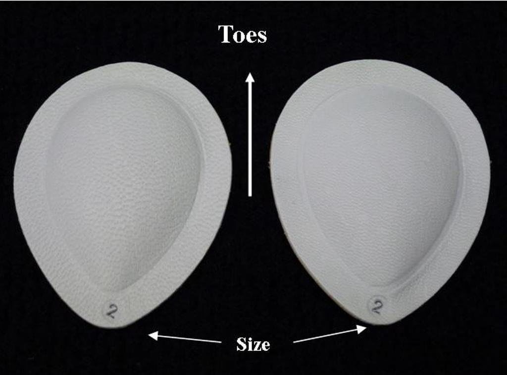 Pedag Drop | German Made | Metatarsal Pads | Anatomically Correct | Metatarsal Arch Support | Vegetable Tan Leather | Self Adhesive | White | Size Med, Fits EU 38-40 / US Women 8-10 / US Men 7 | 3 Pair
