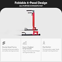 Vista 2 de BalanceFrom Steel Frame Dip Station with Adjustable Height, 500 Pound Weight Capacity – Upper Body Workout Home Gym Equipment for Triceps, Push &