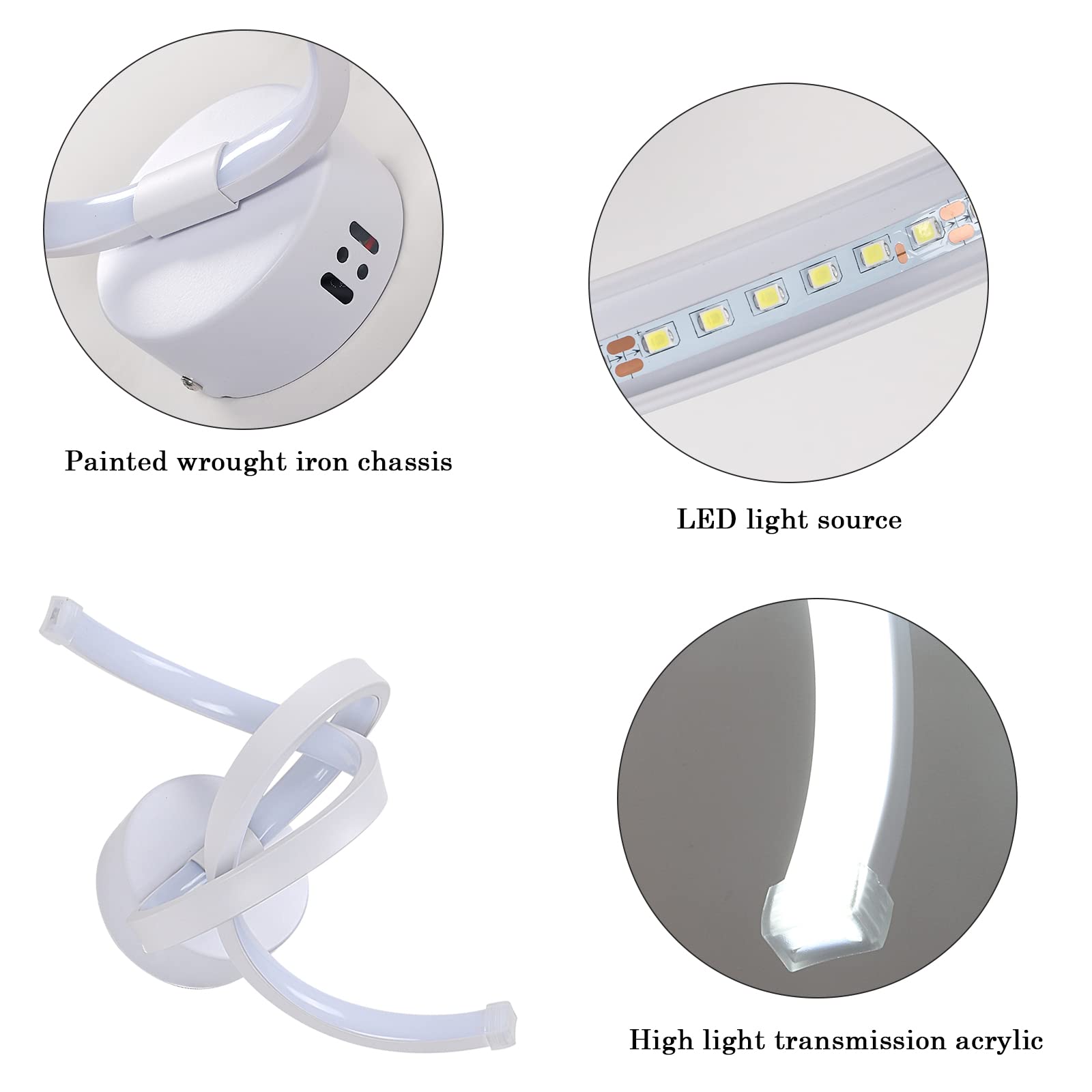 Applique Led Da Interno Lampada Da Parete LED Moderna 12W Luce