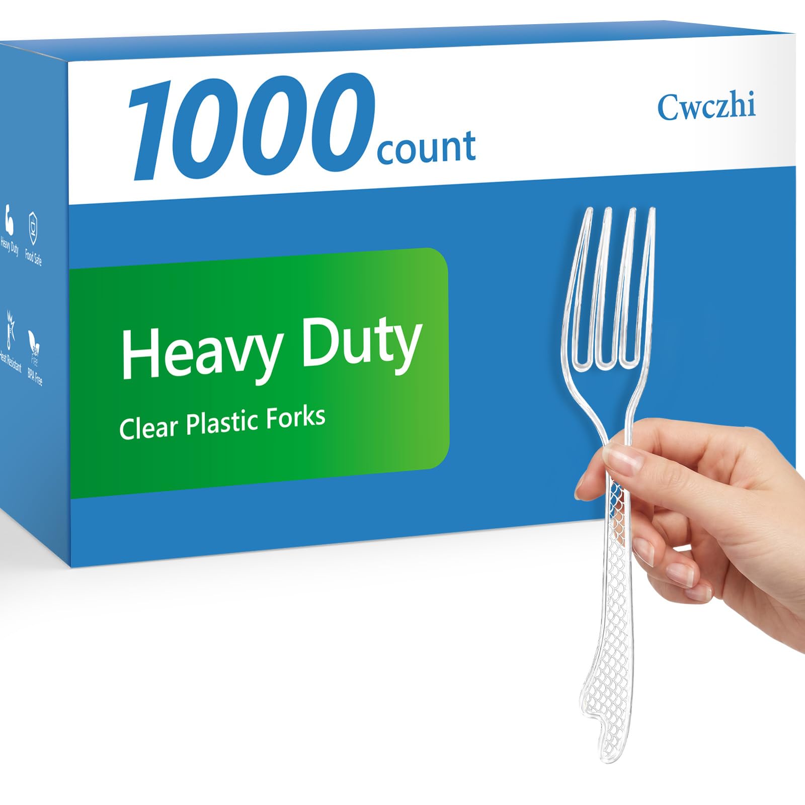 500 Count Heavy Duty Plastic Forks Disposable — Amazon image 9