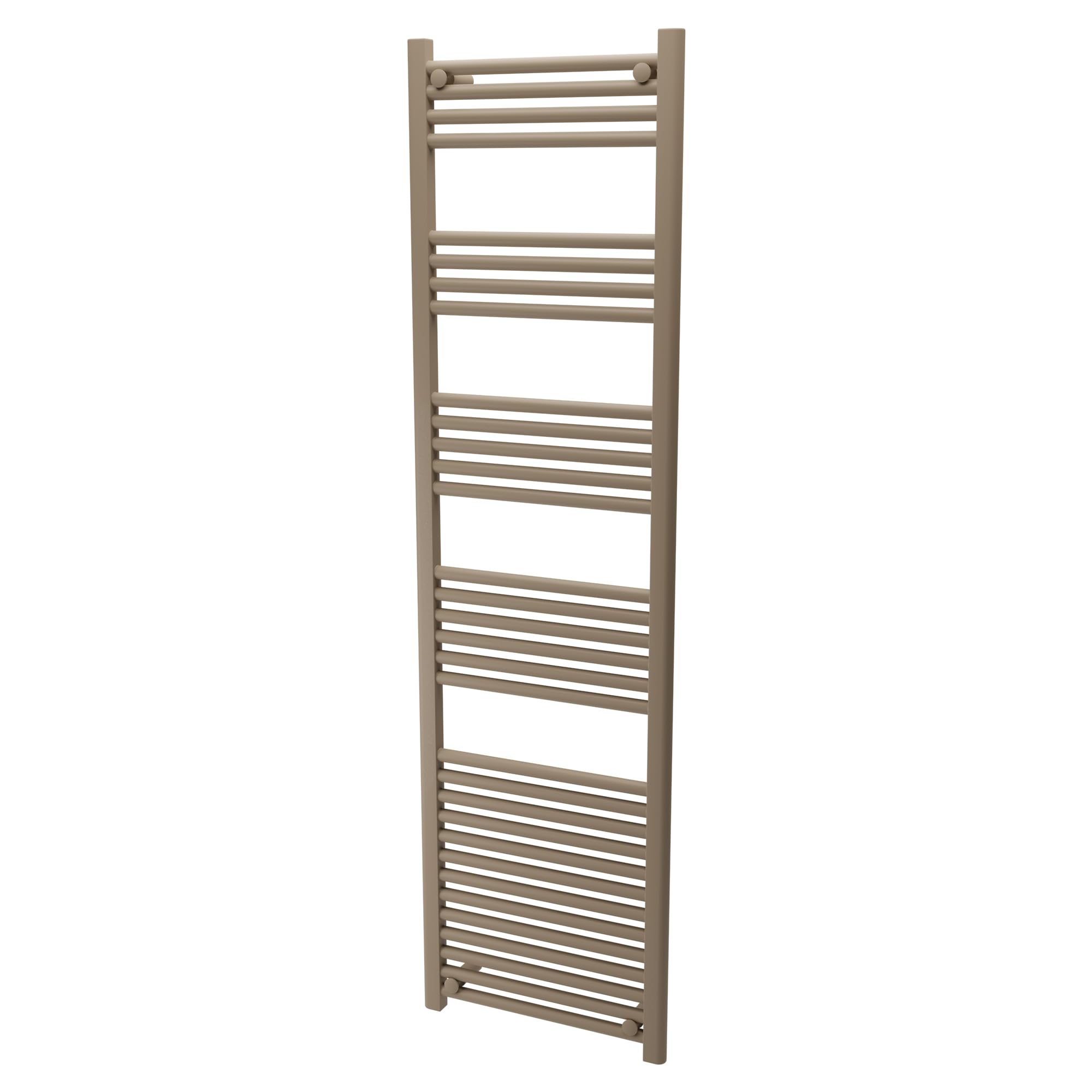 Stone/Cappuccino 500mm (w) x 1800mm (h) Ladder Designer Towel Rail Radiator Evolve | Central Heating | Bathroom Heater | 2668 BTUs