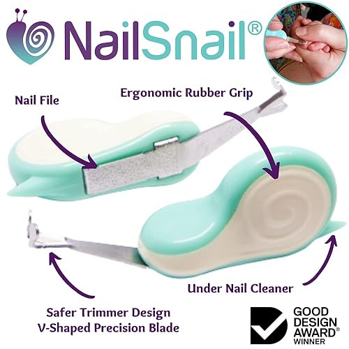 Miniatura 2 de NAIL SNAIL Kit de cuidado de uñas para bebés, lima de uñas y limpiador de uñas para bebés, kit de cuidado de uñas 3 en 1 kit de manicura y pedicura