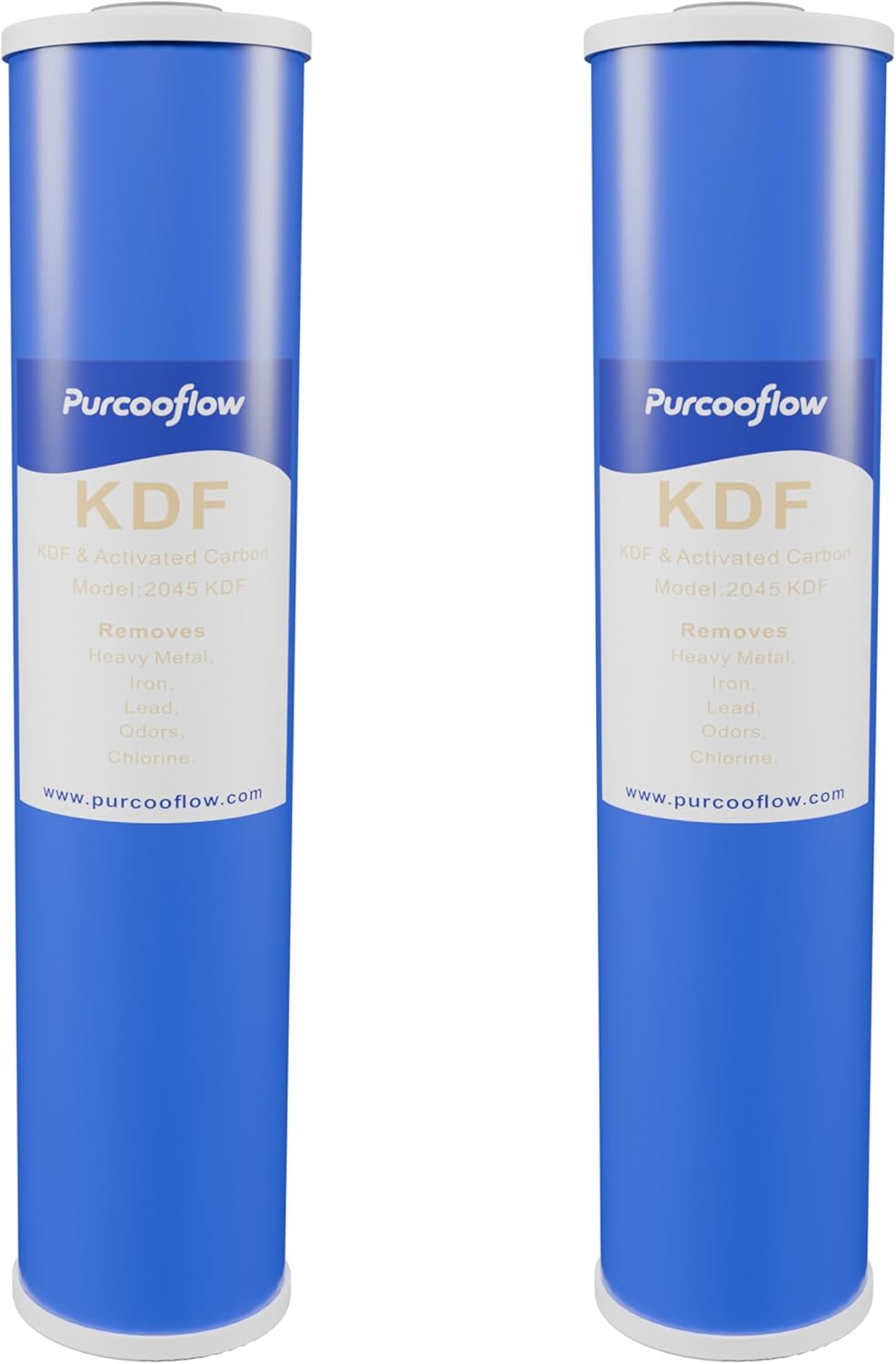20x4.5 Inch KDF Water Filter, Heavy Metal Reduction (Lead, Mercury, Arsenic), Whole House Replacement Cartridge for 20" x 4.5" Housings