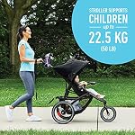 Système de voyage Graco FastAction Jogger LX, poussette de jogging compacte et combo siège d'auto avec siège d'auto Lite SnugRide SnugLock 35, orienté vers l'arrière de 1,8-16 kg (4-35 lb), Mansfield
