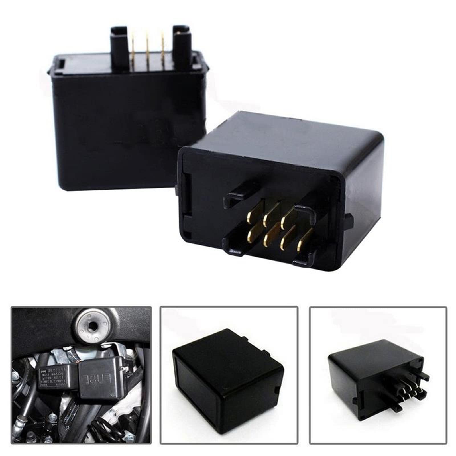 Parti di ricambio 7Pin 12V LED Lampeggiatore Relè Auto Strobe Decoder Moto for SV650 SV650S SV1000 SV1000S Accessori Auto