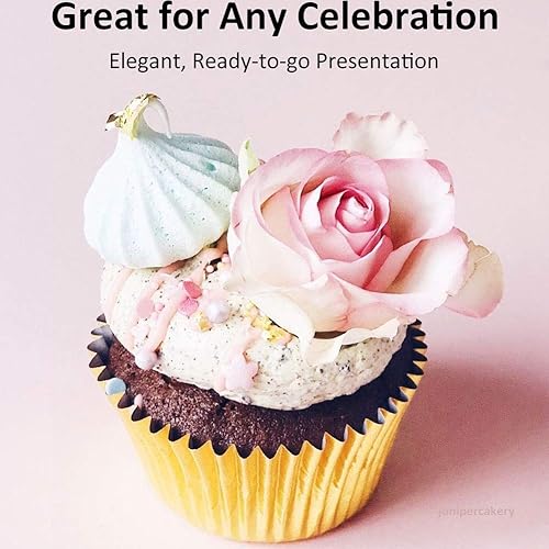 Vista 16 de Caperci Aqua Sky Foil - Moldes para magdalenas de tamaño estándar, paquete de 150 unidades aguamarina (Aqua Sky)