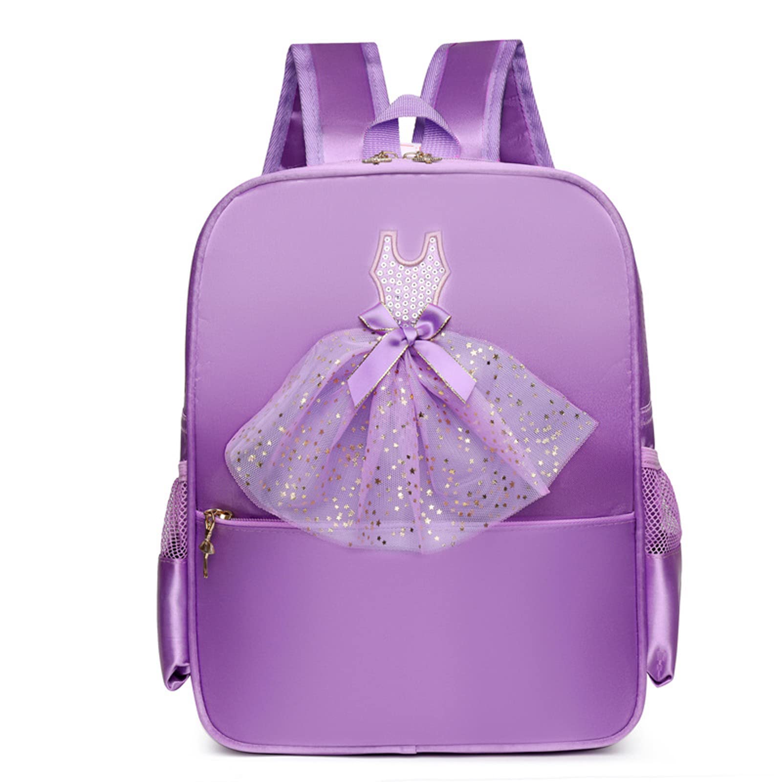 SEHXIM Cute Ballet Dance Backpack,Tutu Dress Dance Bag,Waterproof Bag Ballerina Duffle Bag Personalized dance bags Gym Bag.(Purple)