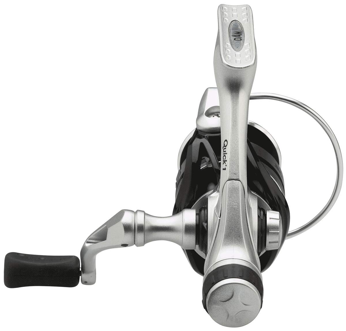 DAM Quick 1 FS, Moulinet de Pêche, Moulinet Spinning, Moulinet de Pêche à Grande Vitesse avec Système de Traînée Lisse pour Une Performance Ultime, Unisexe, Noir, 5000