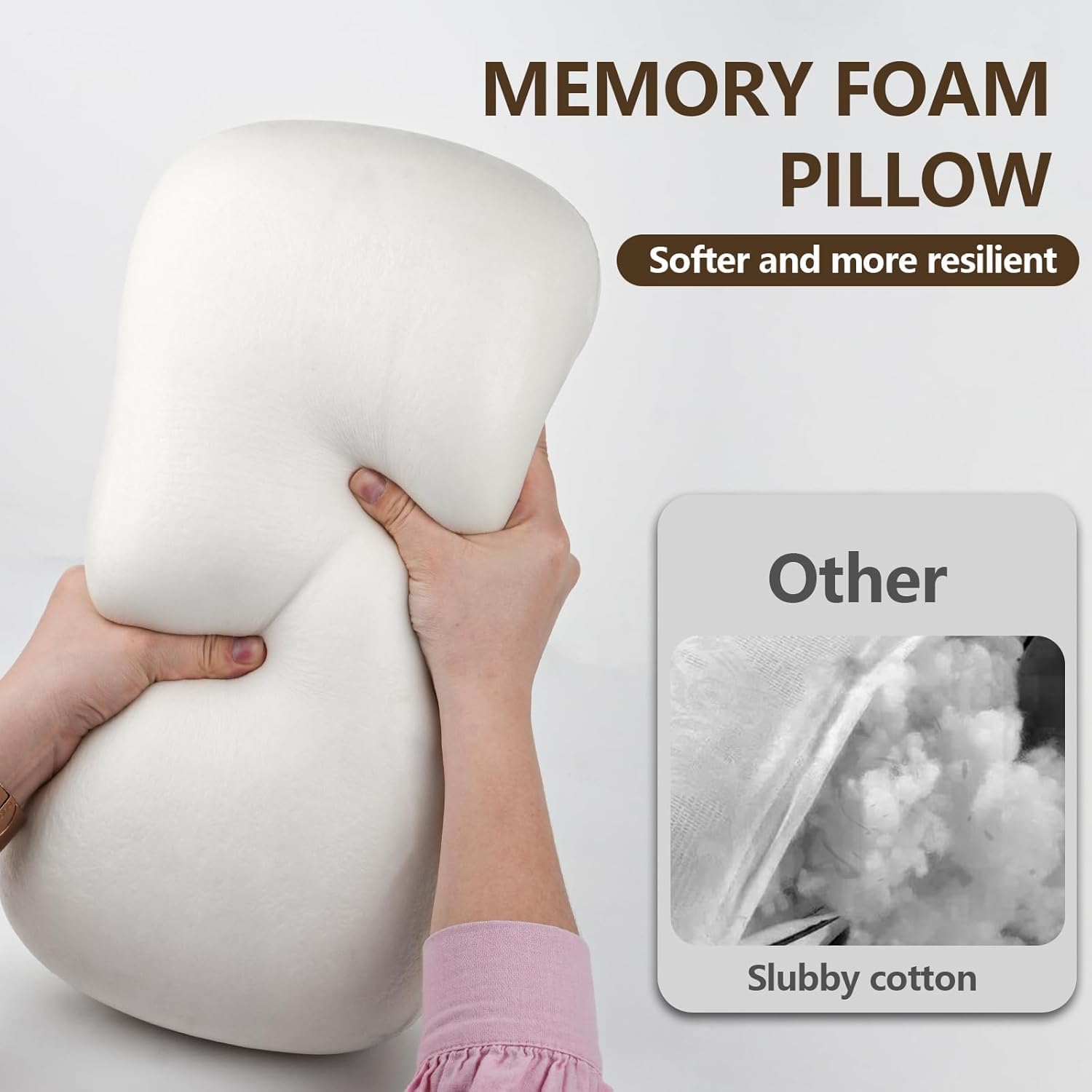 Cuscino ergonomico per sedia a sdraio, cuscino in memory foam antiscivolo, supporto per chi dorme sul fianco, cuscino da bagno per collo e testa con tasca, viaggio per dolori al collo e alle
