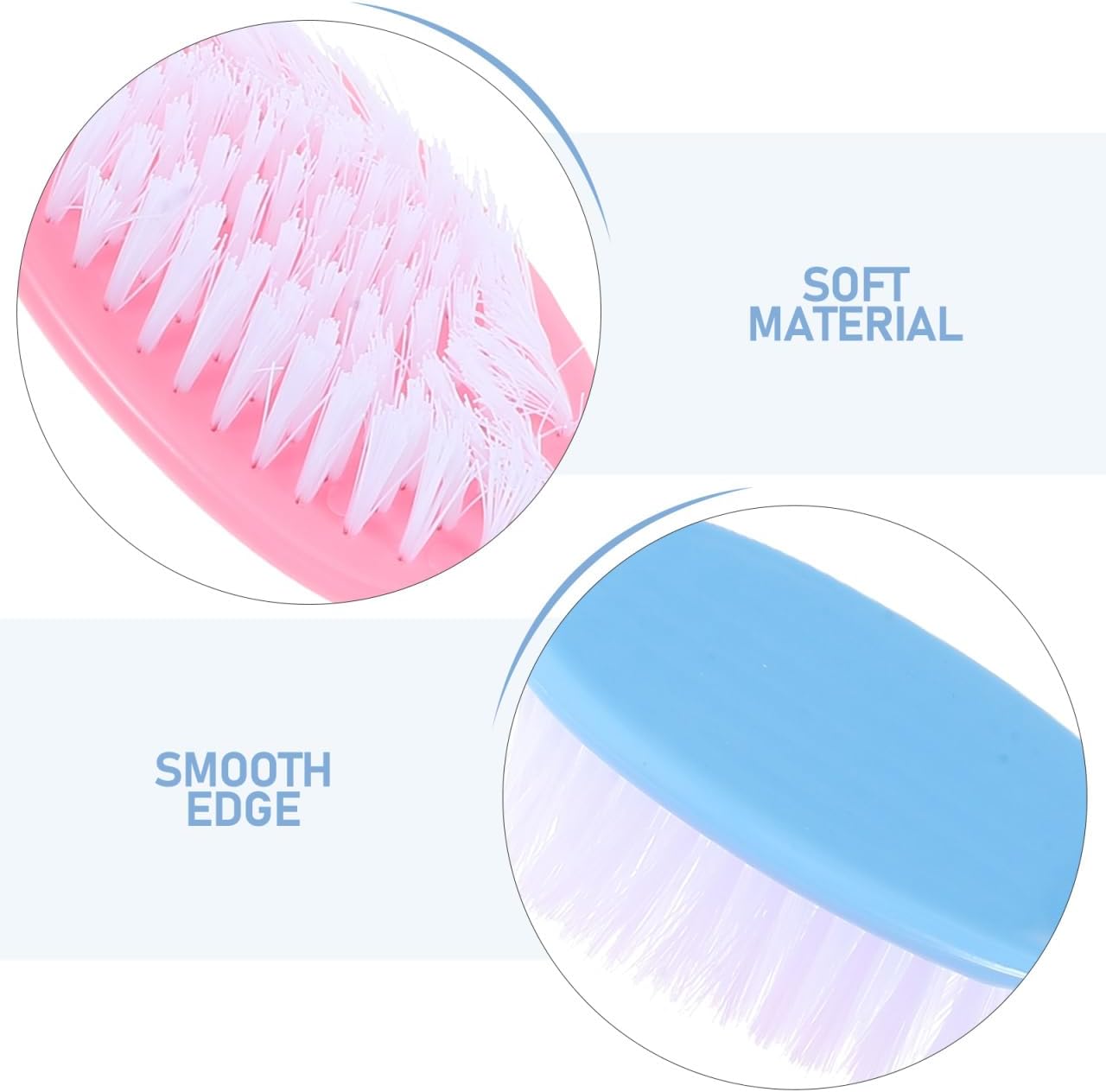 Baby Hair Comb and Brush Set 10 Pack Lightweight Infant Hair Care Tools 5.31 Inch Soft Synthetic Bristles for Gentle Scalp Massage Detangling Newborn Care