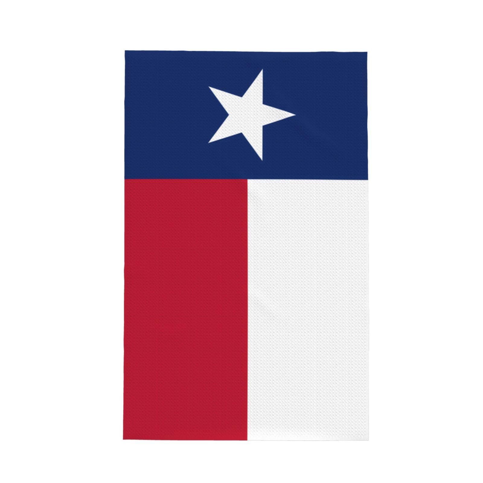 SXZVVBN Flag of Texas Super Absorbent Microfibre Waffle Towels Fast Drying Dish Cloths Home Cafe Barista