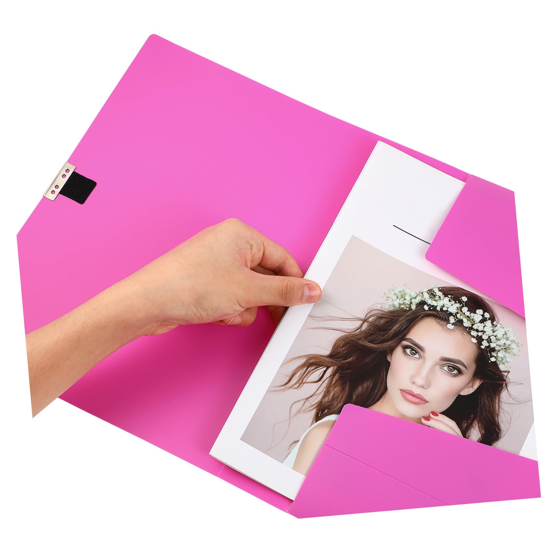 NUOBESTY Cajas de Archivos Escolares Plegables de Plástico Pp, 5 Piezas