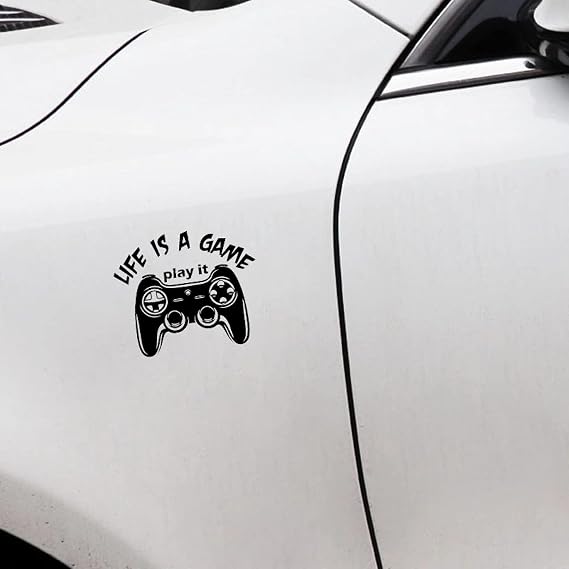 Car Sticker 14.8Cm*12.4Cm Funny Gamepad Joystick Gamer Decal Vinyl Motorcycle Car Sticker
