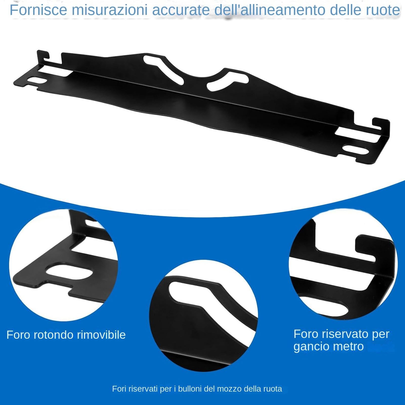 Piastra Convergenza Ruote Auto Ausilio Rapido di Misurazione in Acciaio per | Auto Migliora Stabilità Guida, Manutenzione Veicoli, Garage Domestico, Appassionati Motori