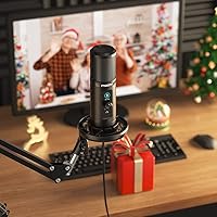 Vista 7 de MAONO Micrófono USB para PC, micrófono de condensador profesional de computadora con silencio, ganancia de micrófono, monitoreo de latencia cero