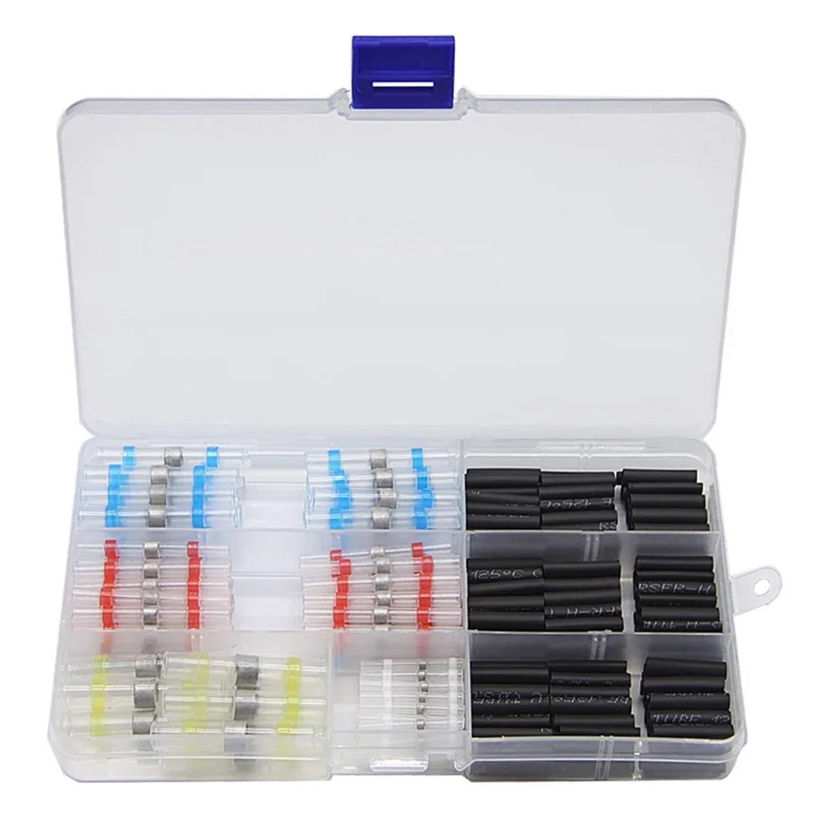ICXLPMC 280Pcs Assorted Heat Shrink Fast Butt Connectors Wire Solder Sleeves Terminal Splice Terminals Heat Shrink Tube