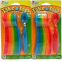 Vista 4 de First Years Take & Toss Infant Spoons 12ct