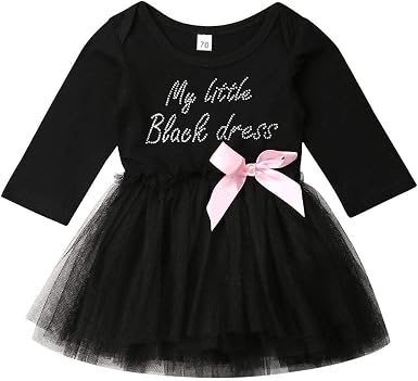 Amazon.com: Vestido de manga larga para bebé recién nacido, vestido de  tutú, falda de tul para otoño e invierno : Ropa, Zapatos y Joyería
